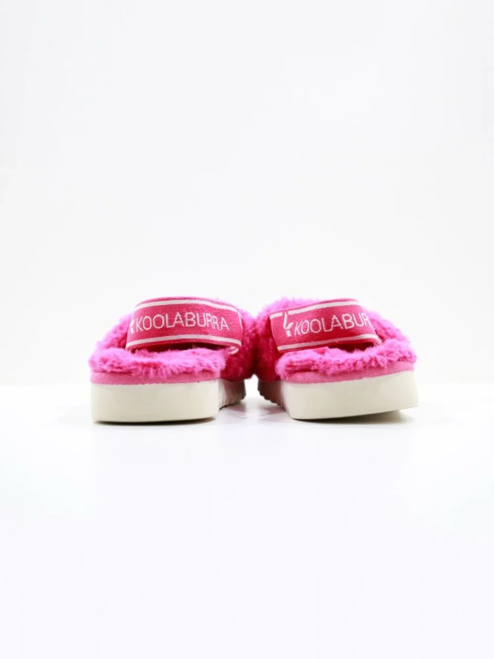 Koolaburra by UGG Fuzz'n Pink Faux-Fur Slingback Slippers - Kids' 13